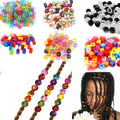 100Pcs Plastic Crochet Multi Braids Hair Dread Dreadlock Beads Rings Braid Accessories Hair Beads Dreadlock