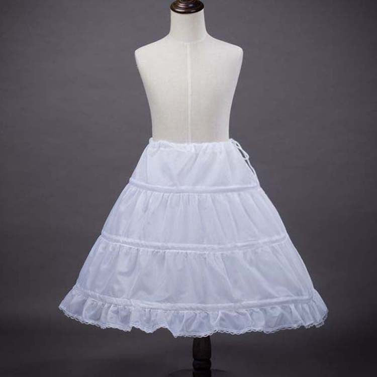 Princess Girls A-Line 3 Hoops 55cm 65cm One Layer Kids Crinoline Petticoat Underskirt
