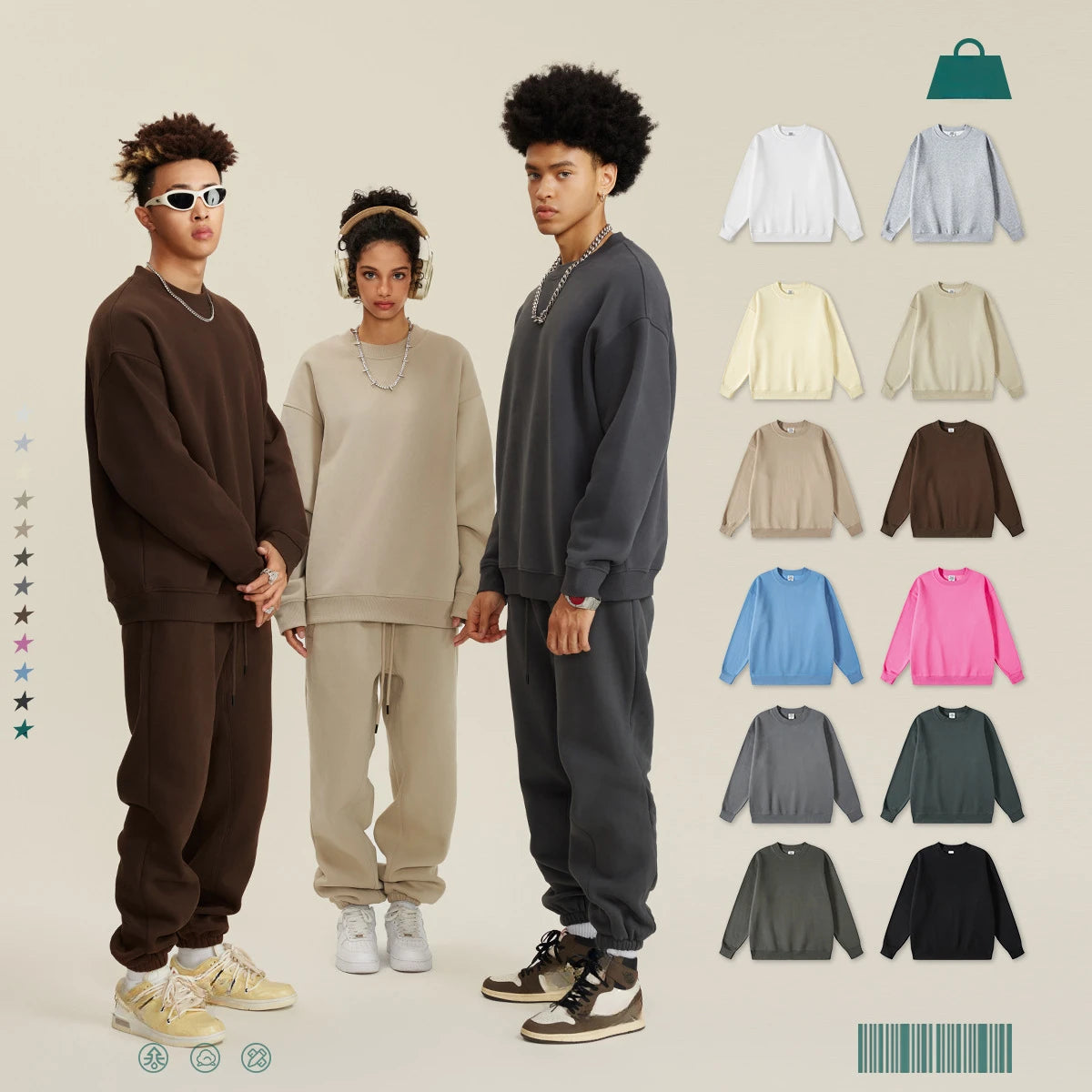 345gsm High Street Custom Plus Size Mens Drop Shoulder Thick Cotton  Men's Hoodies & Sweatshirts Clothing Manufacturers
