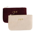 Multi Color Basic Style High End Velvet Material with Embroidery Logo for Pearls and Jewels Gift Pouch Beauty Cosmetic Bag