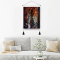 35*50cm Nice Landscape Phase Tapestry Tropical Plant Home Decor Cotton Linen Tasse Wall Hanging Art Painting