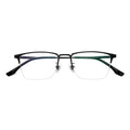 Japanese Korean Style Business Square Titanium Frame Glasses Eyeglasses Oem Logo Eyewear