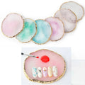Resin Jade Stone Palette Eyelash Extensions Color Jade Stone Nail Gel Polish Foundation Mix Polish Pallet
