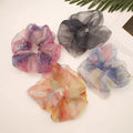 Summer18cm Smooth Chiffon Organza Hair Scrunchies Oversized Korean Women INS Style Hair Ties for Girls Hair Accessories