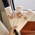 INS Hot Carton Bear Cotton Foldable Car Seat Straps Shoulder Pads Baby Kids Super Soft Seat Belt Car Seats/Pushchair/Stroller