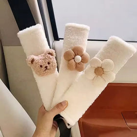 INS Hot Carton Bear Cotton Foldable Car Seat Straps Shoulder Pads Baby Kids Super Soft Seat Belt Car Seats/Pushchair/Stroller