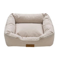 Custom Luxury Large Waterproof Handmade Cooling Orthopedic Solid Faux Fur Eco-Friendly Washable Calming Dog Bed