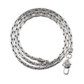 Wholesale 925 Sterling Silver Necklace Men's Vintage Vajry Pestle Clasp Necklace Bamboo Chain Jewelry