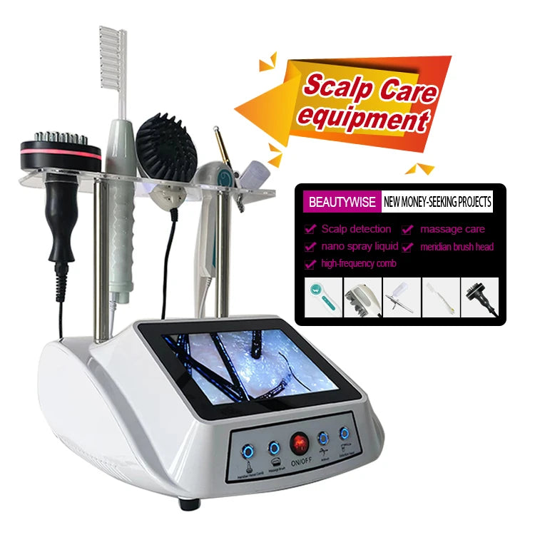 5-in-1 High Frequency Comb Spray Gun for Scalp Care Hair Scalp Therapy Machine for Beauty & Personal Care