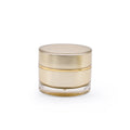 Empty Luxury Clear Acrylic Double Wall Cosmetic Jars with Lids for Skin Care Cream and Lipstick Custom Color & Size
