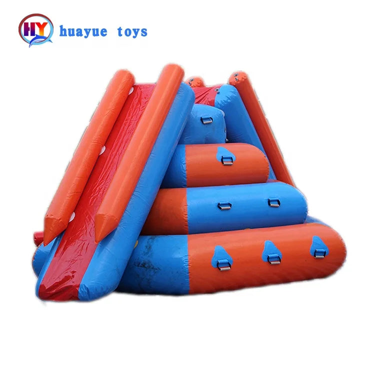 Water Park Inflatable Climbing Tower Floating Water Slide for Aqua Park