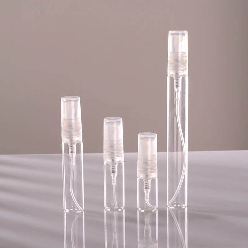 Best Sale Glass Perfume Bottles Plastic Cap and Plastic Spray 1ml 2ml 3ml 5ml 10ml Glass Spray Atomizers