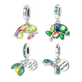 Wholesale Insect Luminous Crystal Charms for Pens Target Logo Jewelry Making Fit Pan Pendants Bracelet Fashion Charm Bracelets