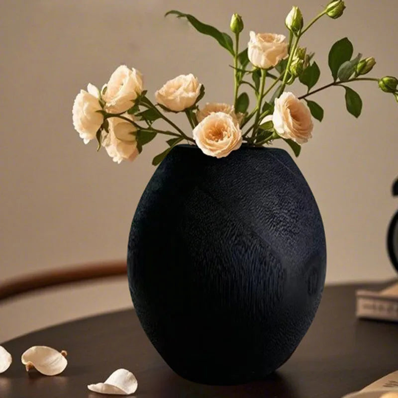 Eco Friendly Vintage Wooden Vase Home Decor 12*15cm Hotel Wedding Party Table Decoration Wooden Flower Pot Custom Logo