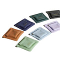 Storage Makeup Bag Jewelry Packing Pouch Bag Squeeze Mini Travel PU Leather Custom Logo 8x8cm 9x12cm Customer's Logo 300 Pieces