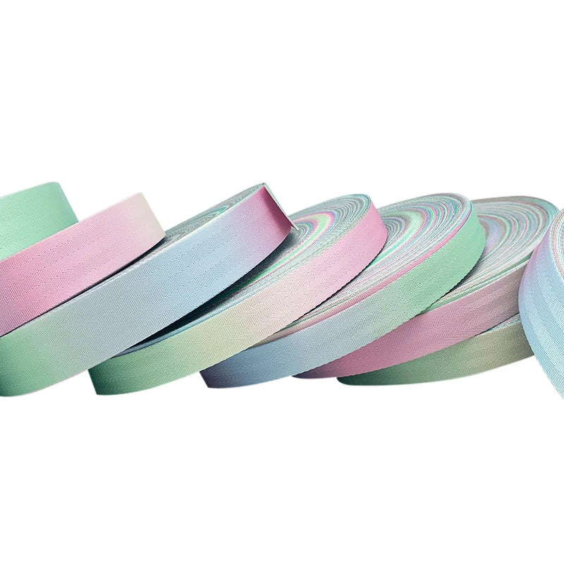 Multi-Color High Tenacity Polyester Seatbelt Webbing Printed Webbing Pet Leash Dog Collar