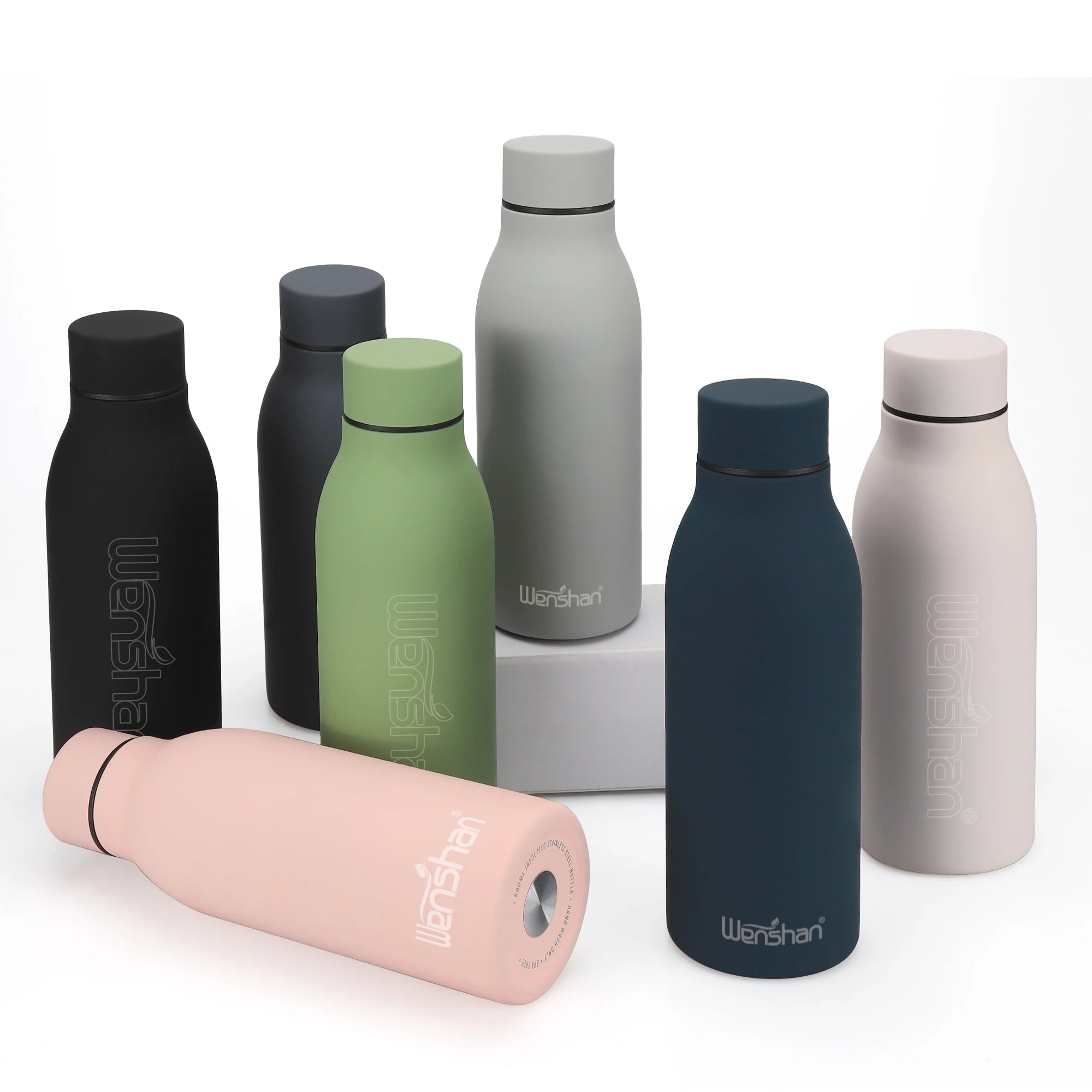 500ml 600ml Custom Food-Grade Gym Sport Drink Water Bottle Double Wall Stainless Steel Insulated Cold Vacuum Metal Back School