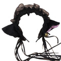 Lolita Head Wrap Kawaii Cat Ears Lace Bow Headband Hair Band Anime Cute Girl Maid Headdress Cosplay Anime Hair Accessories