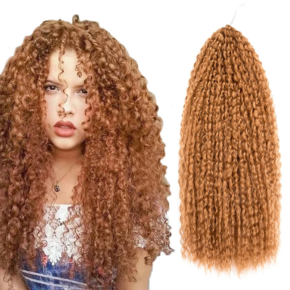 Brazilian Braids Hair Extensions Water Wave Deep Wave Twist Crochet Hair Brazilian Braiding Hair Synthetic