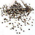 Hematite Non Hotfix Glass Rhinestones Flat Back Rhinestones in Bulk for Shoes