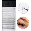 ultra Black Korean Pbt False Eyelashes Pre-made Volume Fan Heat Bonded Individual Lash Extensions