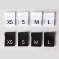 Free Sample Quick Trade Washable Digital Clothing T-Shirt Size Label Center Folding Neck Label for Garments