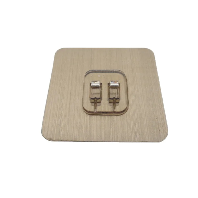 Strong Non-Marking Seamless Adhesive Hooks for Bathroom and Living Room Wall Mount Rack for Jewelry and Tool Storage