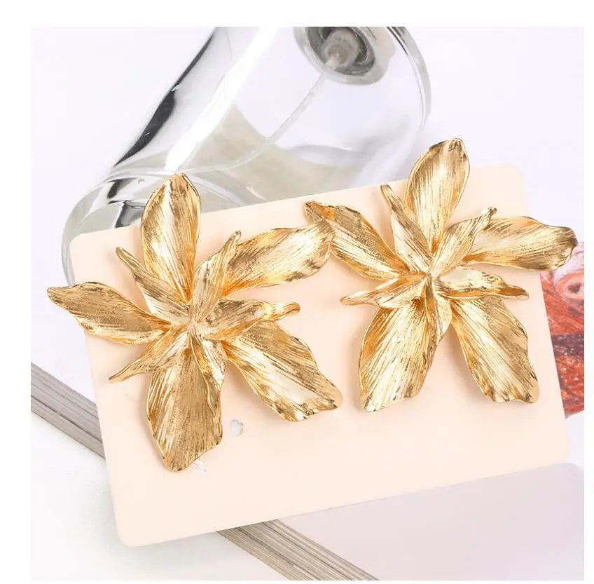 Fashion Large Flower Dangling Funky Earrings Jewelry Gift Acrylic Earrings 2021 for Women Girls Gift