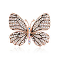 AG047 Hot Selling Fashion Rhinestones Butterfly Brooches Women Insect Butterfly Brooch