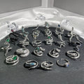 Cold Punk Style Metal Crystal Open Adjustable Design Snake Rings Animal Exaggerated Finger Ring for Women Men Party Jewelry