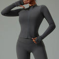 Plus Size Zip up Jacket Tight Active Wear 2025 Cloud Feel Breathable Sports Gym Fitness Training Outfit Long Sleeve Yoga Jacket