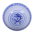 Wholesale Eco-Friendly Jingdezhen Retro Blue and White Celadon Porcelain Ramen Bowl with Custom Logo for Restaurant Use