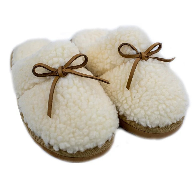 2020 Latest Design Faux Lamb Fur Winter Warm Uggh Style Women's House Slippers