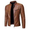Motorcycle Jacket PU Leather Retro Windproof Men PersonalityRiding Jacket Casual Moto Jacket Chaqueta Four Seasons