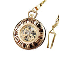Roman Big Hollow Watch Automatic Mechanical Pocket Watches