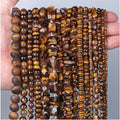 DIY Jewelry Accessories Tiger Eye Round Beads Faceted Bead Start Wheel Shape Handmade Nature Crystal of Loose Beads for Gift