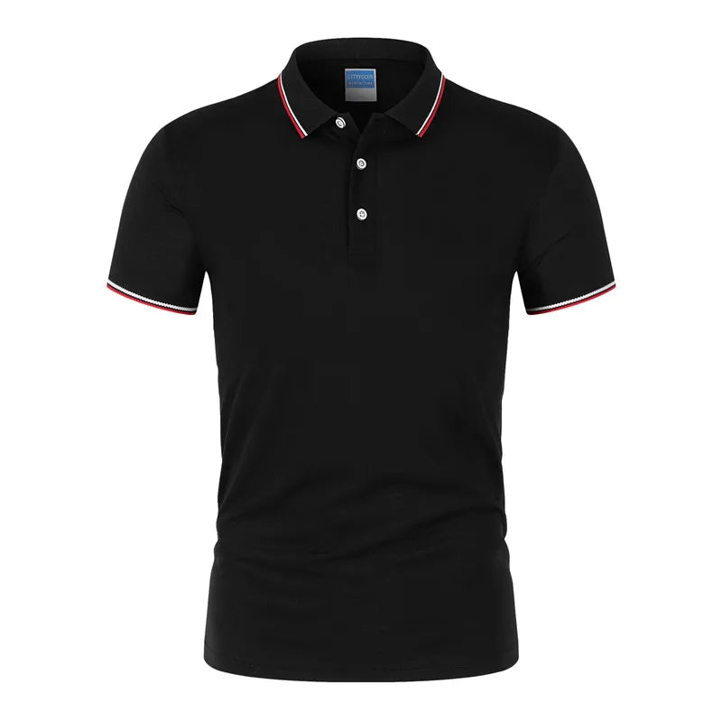 Factory Short Sleeve Cotton Oem Men's Golf T-Shirt Custom Logo Men's Polo Shirt