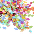 Colorful Glitter Sequins Beautiful Fish Miniatures Kawaii 5*8mm Cute for Decor Accessory Sticker