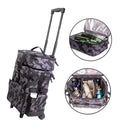 Multi-functional Outdoors Large Capacity Rolling Tackle Box Backpack Waterproof Fishing Backpack with Wheels