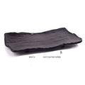 Factory Wholesale Restaurant Dinnerware Unbreakable 14 Inch Black Rectangular Melamine Dinner Plate