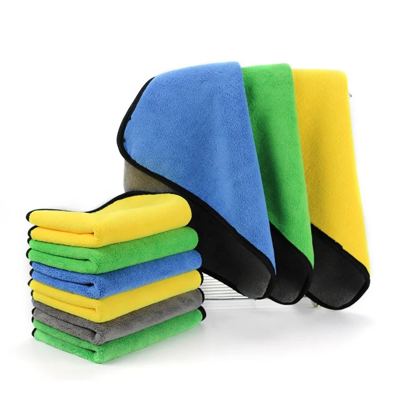 Ultra-Soft Cora Fleece Car Wash Microfiber Towel Quick-Dry Compressed Woven Technique for Auto Detailing and Cleaning