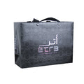 Custom Shopping Bags Clothing Boutique Garments Products Packing Paper Tote Bag with SPOT UV and Silver Foil