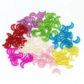 1000pcs/bag Candy Color Pearls Nail Art Charms Moon Shape 3d Nail Art Charms for Diy Crafting Jewelry Accessories