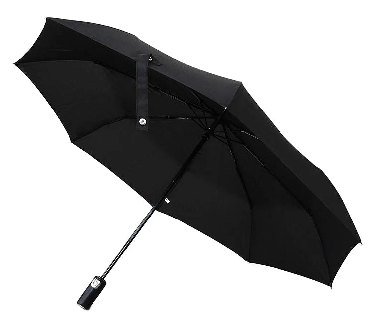 Portable Automatic Open Strong  Windproof Custom logo Umbrella Promotion Commercial 3 Folding Umbrella