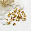 Wholesale 14K Gold Plated Butterfly Shape Earring Accessories Ear Stud Back Earring Back Stopper
