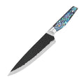 STELLAR New 8 Inch 2.5mm 5Cr15 Stainless Steel Resin Shell Handle Modern Chef's Knife High-Polish Finish Ambidextrous Design