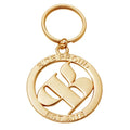 Custom Gold Plated Name Tags Wallet Accessory Chain Label Logos Hollow Letter Metal Key Chains with Clasp
