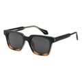 CP Acetate Square Sunglasses Men Women UV400 Polarized Black Green Lens Clear/Brown Frame Customizable Lens Unisex Sun Glasses