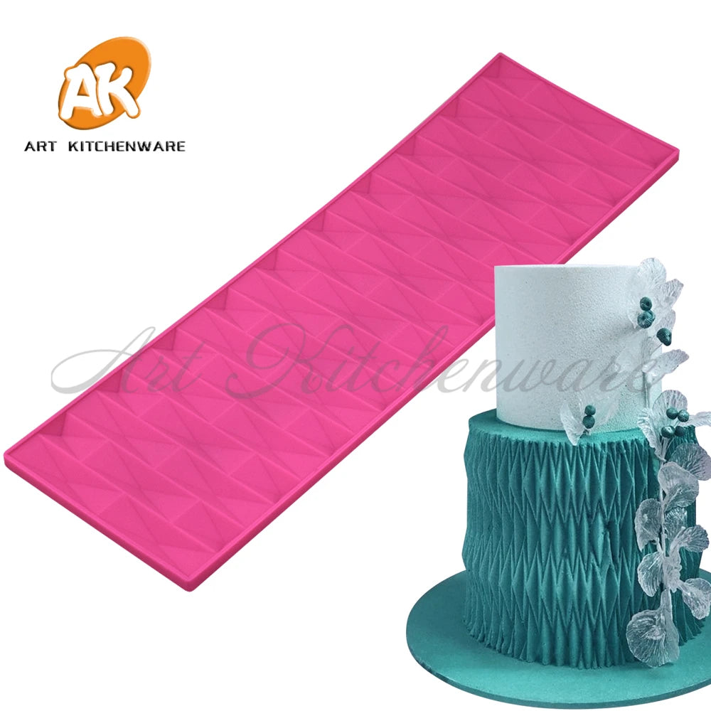 Cake Lace Molds and Mats Silicone Fondant Molds Cake Decoration Tools Origami Cake Border Mould Pastry Baking Tools LFM-78