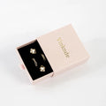 OEM Factory 9x9x3.2cm High Quality Paper Jewelry Display Boxes Strong Sliding Earrings Organizer
